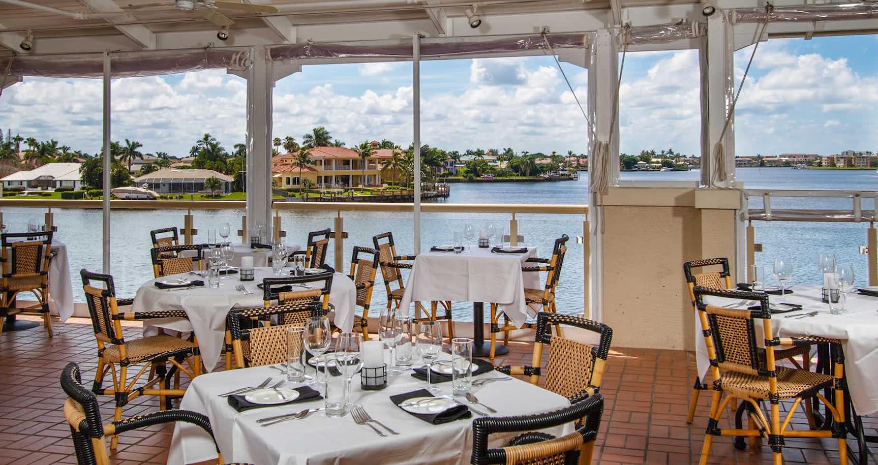 Bayside seafood waterfront view